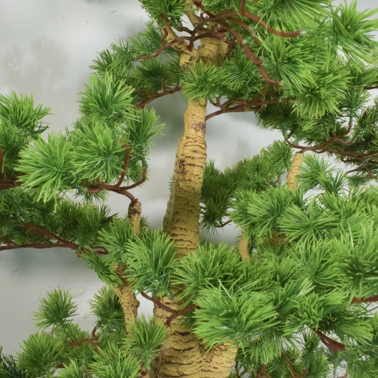 Copac artificial, Bonsai Pin fara ghiveci, Naimeed D5644, 166x85 cm, Verde Deschis
