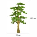 Copac artificial, Bonsai Pin fara ghiveci, Naimeed D5644, 166x85 cm, Verde Deschis