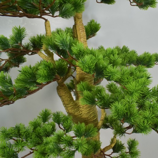 Copac artificial, Bonsai Pin fara ghiveci, Naimeed D5645, 166x85 cm, Verde Inchis