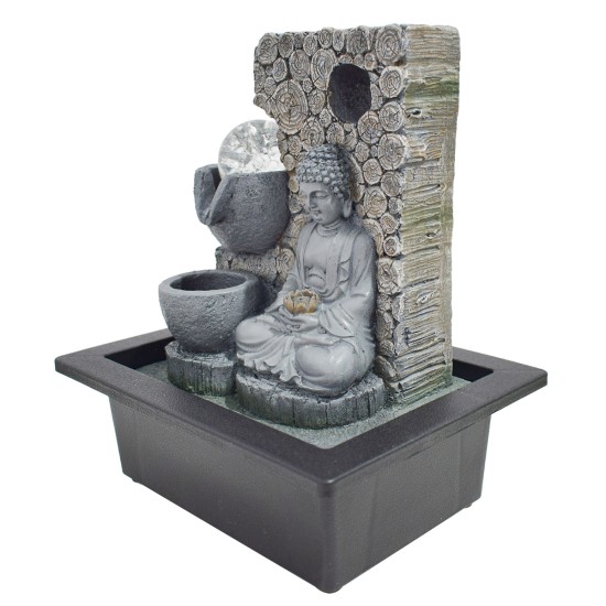 Fantana arteziana, Feng Shui, LED, pompa submersibila, Naimeed D5064, 23x17x29cm