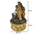Fantana arteziana, Feng Shui, LED, pompa submersibila, Naimeed D5069, 26x26x41cm Fantana arteziana, Feng Shui, LED, pompa submersibila, Naimeed D5069, 26x26x41cm