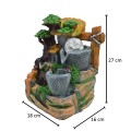 Fantana arteziana, LED, pompa submersibila, Naimeed D5095, 18x16x27cm