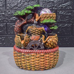 Fantana arteziana, LED, pompa submersibila, Naimeed D5105, 19x16x25cm