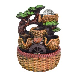 Fantana arteziana, LED, pompa submersibila, Naimeed D5105, 19x16x25cm