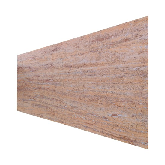 Set 16 panouri decorative din praf de piatra, Naimeed D7309, ignifuge, strat protector ceramic, rezistente la razele UV, 120x60x0.2 cm, bej ruginiu