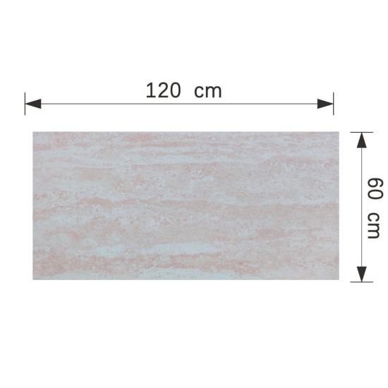 Set 16 panouri decorative din praf de piatra, Naimeed D7311, ignifuge, strat protector ceramic, rezistente la razele UV, 120x60x0.2 cm, bej rozaliu Set 16 panouri decorative din praf de piatra, Naimeed D7311, ignifuge, strat protector ceramic, rezistente la razele UV, 120x60x0.2 cm, bej rozaliu