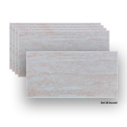 Set 16 panouri decorative din praf de piatra, Naimeed D7311, ignifuge, strat protector ceramic, rezistente la razele UV, 120x60x0.2 cm, bej rozaliu Set 16 panouri decorative din praf de piatra, Naimeed D7311, ignifuge, strat protector ceramic, rezistente la razele UV, 120x60x0.2 cm, bej rozaliu