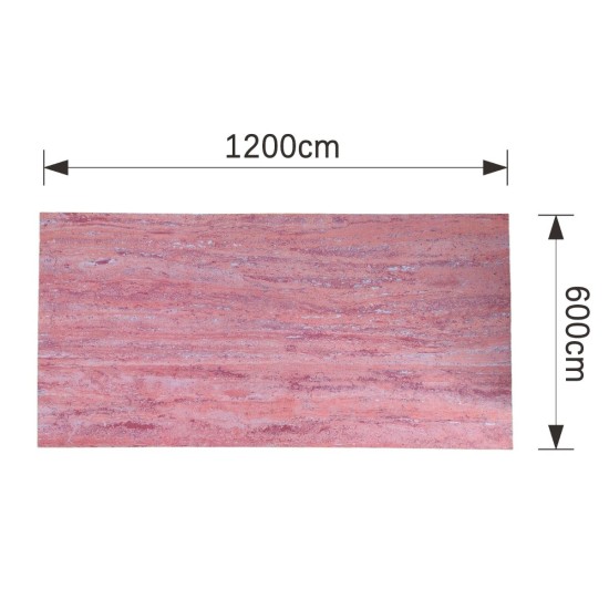 Set 16 panouri decorative din praf de piatra, Naimeed D7313, ignifuge, strat protector ceramic, rezistente la razele UV, 120x60x0.2 cm, coral