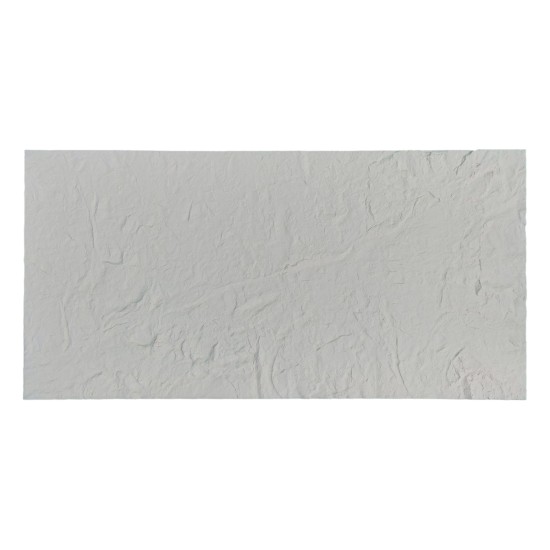 Set 14 panouri decorative din praf de piatra, Naimeed D7316, flexibile, ignifuge, strat protector ceramic, rezistente la razele UV, 120x60x0.2 cm, alb