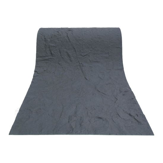 Set 10 panouri decorative din praf de piatra, Naimeed D7320, flexibile, ignifuge, strat protector ceramic, rezistente la razele UV, 120x60x0.2 cm, gri inchis Set 10 panouri decorative din praf de piatra, Naimeed D7320, flexibile, ignifuge, strat protector ceramic, rezistente la razele UV, 120x60x0.2 cm, gri inchis