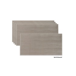 Set 16 panouri decorative din praf de piatra, Naimeed D7325, ignifuge, strat protector ceramic, rezistente la razele UV, 120x60x0.2 cm, maro deschis