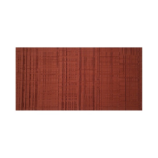 Set 9 panouri decorative din praf de piatra, Naimeed D7328, flexibile, ignifuge, rezistente la razele UV, 120x60x0.2 cm, rosu caramiziu