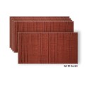 Set 10 panouri decorative din praf de piatra, Naimeed D7328, flexibile, ignifuge, strat protector ceramic, rezistente la razele UV, 120x60x0.2 cm, rosu caramiziu