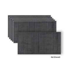Set 8 panouri decorative din praf de piatra, Naimeed D7330, flexibile, ignifuge, strat protector ceramic, rezistente la razele UV, 120x60x0.2 cm, gri antracit