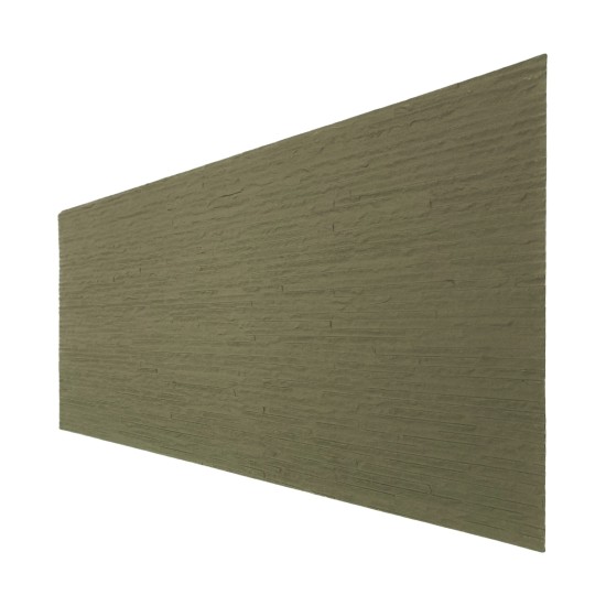 Set 8 panouri decorative din praf de piatra, Naimeed D7332, flexibile, ignifuge, strat protector ceramic, rezistente la razele UV, 120x60x0.2 cm, bej masliniu