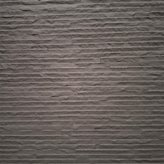 Set 16 panouri decorative din praf de piatra, Naimeed D7333, flexibile, ignifuge, strat protector ceramic, rezistente la razele UV, 120x60x0.2 cm, gri antracit