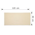 Set 16 panouri decorative din praf de piatra, Naimeed D7334, ignifuge, strat protector ceramic, rezistente la razele UV, 120x60x0.2 cm, bej-galbui