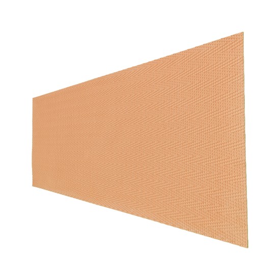 Set 15 panouri decorative din praf de piatra, Naimeed D7336, ignifuge, strat protector ceramic, rezistente la razele UV, 120x60x0.2 cm, portocaliu
