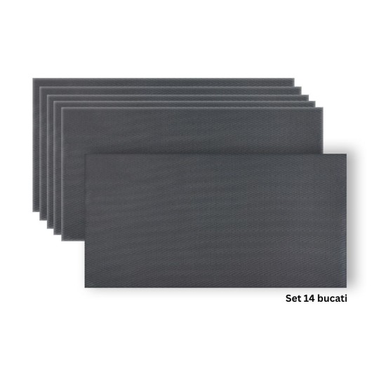 Set 14 panouri decorative din praf de piatra, Naimeed D7337, flexibile, ignifuge, strat protector ceramic, rezistente la razele UV, 120x60x0.2 cm, gri inchis Set 14 panouri decorative din praf de piatra, Naimeed D7337, flexibile, ignifuge, strat protector ceramic, rezistente la razele UV, 120x60x0.2 cm, gri inchis