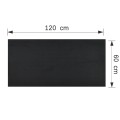 Set 14 panouri decorative din praf de piatra, Naimeed D7338, flexibile, ignifuge, strat protector ceramic, rezistente la razele UV, 120x60x0.2 cm, negru