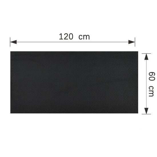 Set 14 panouri decorative din praf de piatra, Naimeed D7338, flexibile, ignifuge, strat protector ceramic, rezistente la razele UV, 120x60x0.2 cm, negru