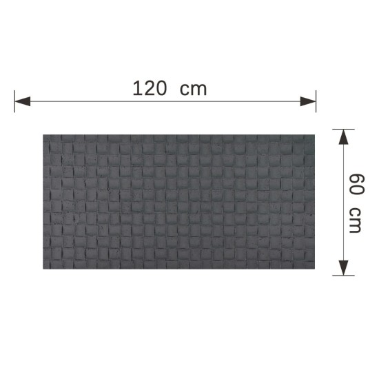 Set 9 panouri decorative din praf de piatra, Naimeed D7343, flexibile, ignifuge, strat protector ceramic, rezistente la razele UV, 120x60x0.2 cm, gri inchis Set 9 panouri decorative din praf de piatra, Naimeed D7343, flexibile, ignifuge, strat protector ceramic, rezistente la razele UV, 120x60x0.2 cm, gri inchis