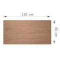 Set 16 panouri decorative din praf de piatra, Naimeed D7347, flexibile, ignifuge, strat protector ceramic, rezistente la razele UV, 120x60x0.2 cm, maro