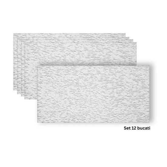 Set 12 panouri decorative din praf de piatra, Naimeed D7356, flexibile, ignifuge, strat protector ceramic, rezistente la razele UV, 120x60x0.2 cm, alb Set 12 panouri decorative din praf de piatra, Naimeed D7356, flexibile, ignifuge, strat protector ceramic, rezistente la razele UV, 120x60x0.2 cm, alb