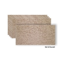 Set 12 panouri decorative din praf de piatra, Naimeed D7357, flexibile, ignifuge, strat protector ceramic, rezistente la razele UV, 120x60x0.2 cm, bej piersica Set 12 panouri decorative din praf de piatra, Naimeed D7357, flexibile, ignifuge, strat protector ceramic, rezistente la razele UV, 120x60x0.2 cm, bej piersica