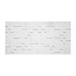 Set 12 panouri decorative din praf de piatra, Naimeed D7362, flexibile, ignifuge, strat protector ceramic, rezistente la razele UV, 120x60x0.2 cm, alb Set 12 panouri decorative din praf de piatra, Naimeed D7362, flexibile, ignifuge, strat protector ceramic, rezistente la razele UV, 120x60x0.2 cm, alb