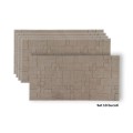 Set 10 panouri decorative din praf de piatra, Naimeed D7364, flexibile, ignifuge, strat protector ceramic, rezistente la razele UV, 120x60x0.2 cm, maro deschis