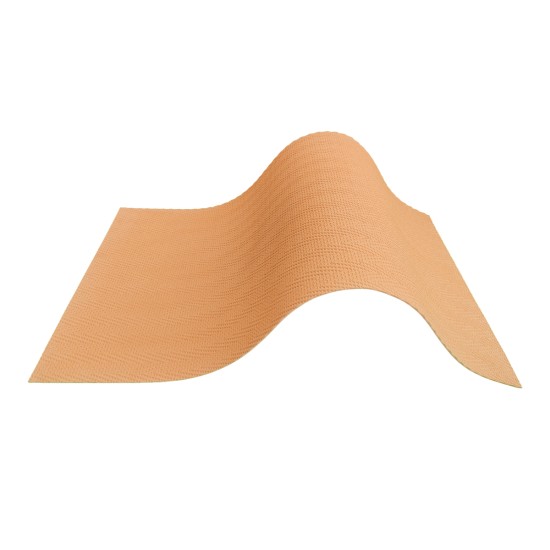 Set 15 panouri decorative din praf de piatra, Naimeed D7336, ignifuge, strat protector ceramic, rezistente la razele UV, 120x60x0.2 cm, portocaliu