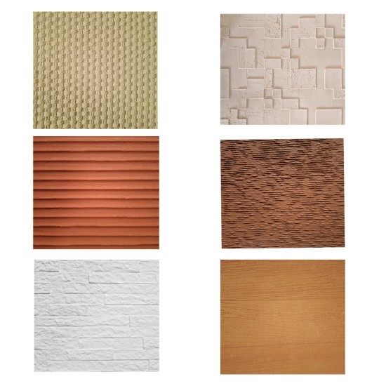 Mostrar panouri flexibile din praf de piatra, Naimeed F22, 6 modele, 15X30 cm Mostrar panouri flexibile din praf de piatra, Naimeed F22, 6 modele, 15X30 cm