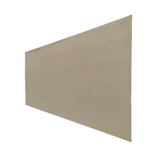 Set 16 panouri decorative din praf de piatra, Naimeed D7322, ignifuge, strat protector ceramic, rezistente la razele UV, 120x60x0.2 cm, crem