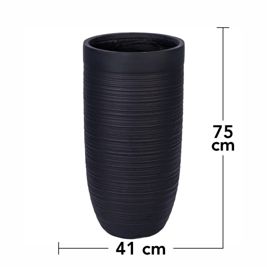Ghiveci ecologic, Eco-friendly, Naimeed D6339, Mare, din materiale minerale, Negru, 75X41x41cm Ghiveci ecologic, Eco-friendly, Naimeed D6339, Mare, din materiale minerale, Negru, 75X41x41cm