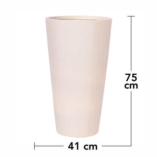Ghiveci ecologic, Eco-friendly, Naimeed D6342, Mare, din materiale minerale, Crem, 75X41x41cm Ghiveci ecologic, Eco-friendly, Naimeed D6342, Mare, din materiale minerale, Crem, 75X41x41cm