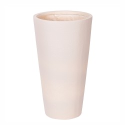 Ghiveci ecologic, Eco-friendly, Naimeed D6342, Mic, din materiale minerale, Crem, 60x30x30cm