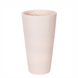 Ghiveci ecologic, Eco-friendly, Naimeed D6342, Mediu, din materiale minerale, Crem, 57x35x35cm