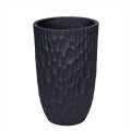 Ghiveci ecologic, Eco-friendly, Naimeed D6343, Mic, din materiale minerale, Negru, 48x30x30cm