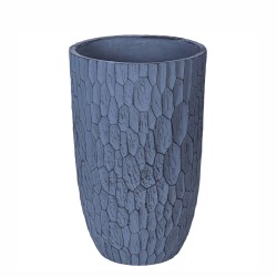 Ghiveci ecologic, Eco-friendly, Naimeed D6344, Mic, din materiale minerale, Gri, 48x30x30cm