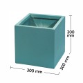 Ghiveci ecologic, Eco-friendly, Naimeed D6347, Mic, din materiale minerale, Verde, 30x30x30cm