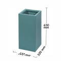 Ghiveci ecologic, Eco-friendly, Naimeed D6348, Mediu, din materiale minerale, Verde, 65x32x32cm