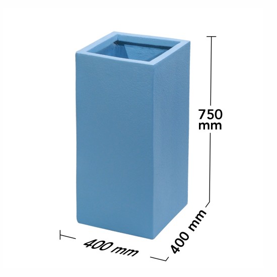 Ghiveci ecologic, Eco-friendly, Naimeed D6349, Mare, din materiale minerale, Albastru, 75x40x40cm Ghiveci ecologic, Eco-friendly, Naimeed D6349, Mare, din materiale minerale, Albastru, 75x40x40cm