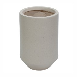 Ghiveci ecologic, Eco-friendly, Naimeed D6352, Mediu, din materiale minerale, Crem, 41x31x31cm