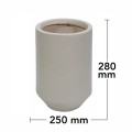 Ghiveci ecologic, Eco-friendly, Naimeed D6352, Mic, din materiale minerale, Crem, 28x25x25cm Ghiveci ecologic, Eco-friendly, Naimeed D6352, Mic, din materiale minerale, Crem, 28x25x25cm