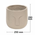 Ghiveci ecologic, Eco-friendly, Naimeed D6353, Mic, din materiale minerale, Crem, 28x25x25cm Ghiveci ecologic, Eco-friendly, Naimeed D6353, Mic, din materiale minerale, Crem, 28x25x25cm