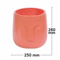 Ghiveci ecologic, Eco-friendly, Naimeed D6355, Mic, din materiale minerale, Portocaliu, 28x25x25cm Ghiveci ecologic, Eco-friendly, Naimeed D6355, Mic, din materiale minerale, Portocaliu, 28x25x25cm