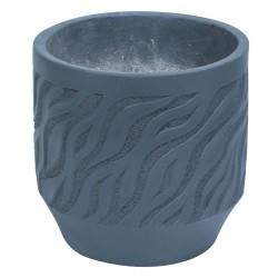 Ghiveci ecologic, Eco-friendly, Naimeed D6362, Mare, din materiale minerale, Gri, 40x39x39cm