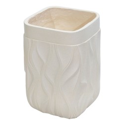 Ghiveci ecologic, Eco-friendly, Naimeed D6369, Mare, din materiale minerale, Crem, 47x33x33cm
