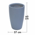 Ghiveci ecologic, Eco-friendly, Naimeed D6372, Mare, din materiale minerale, Gri, 60x37x37cm